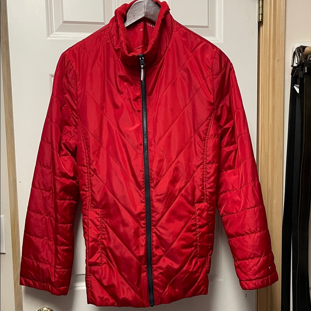 Tommy Hilfiger Red Quilted Jacket
